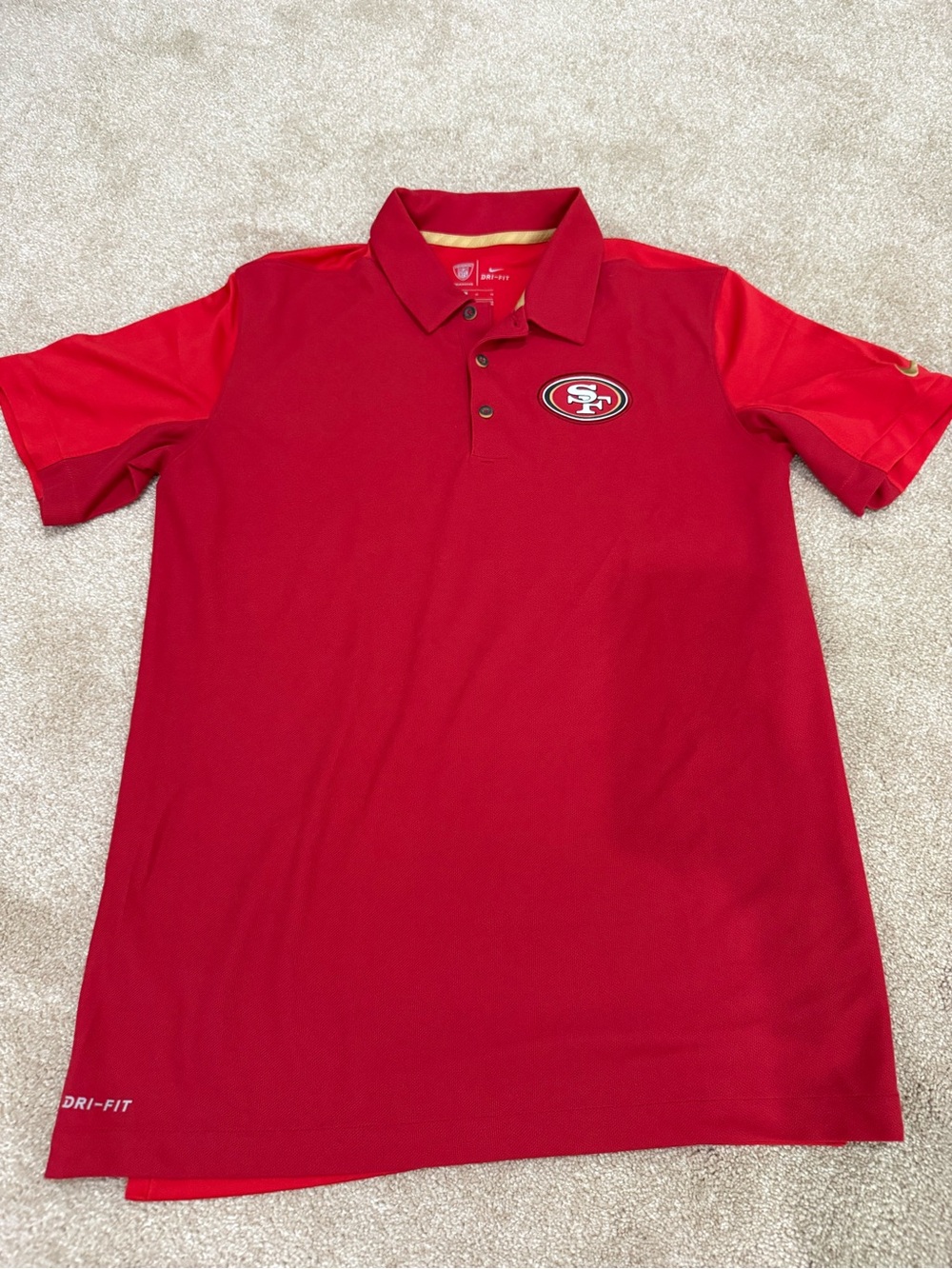 Nike NFL San Francisco 49ers Dri-FIT Polo Shirt Size M